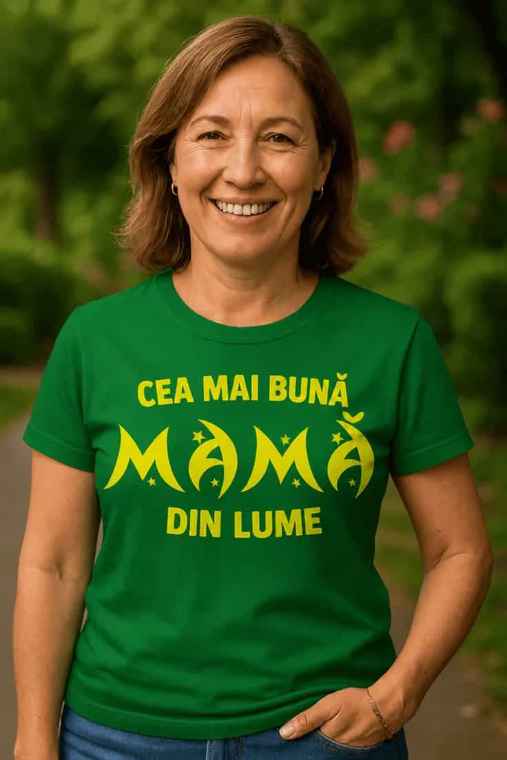 Tricou amuzant Cea mai bună mamă cu nume la alegere