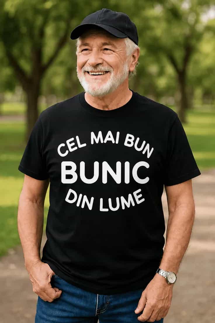 Tricou amuzant Cel mai bun bunic cu inscripție la alegere