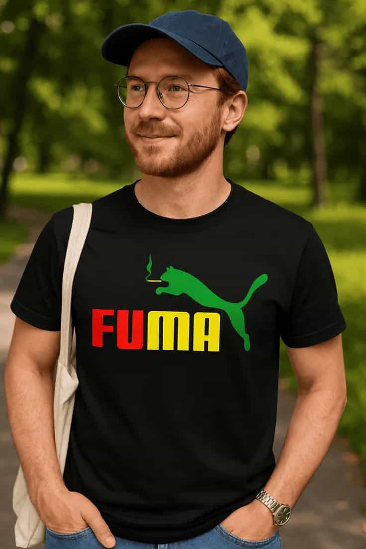 Tricou amuzant Fuma rasta – FUMA