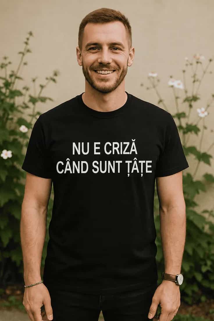 Tricou amuzant Nu e criză cu țâțe