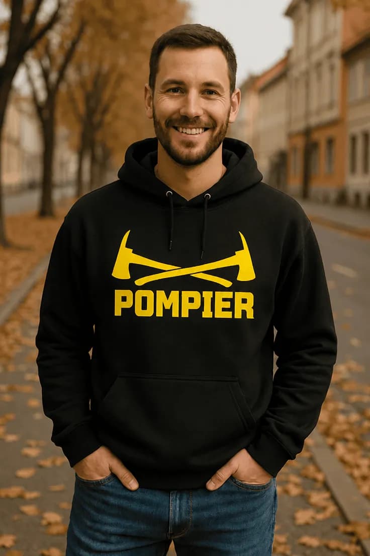 Bluză amuzantă Pompier cu topoare POMPIER