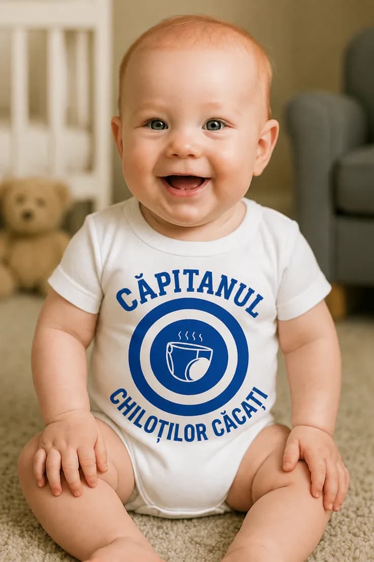 Body bebeluș Căpitan chiloți căcați – CĂPITANUL
