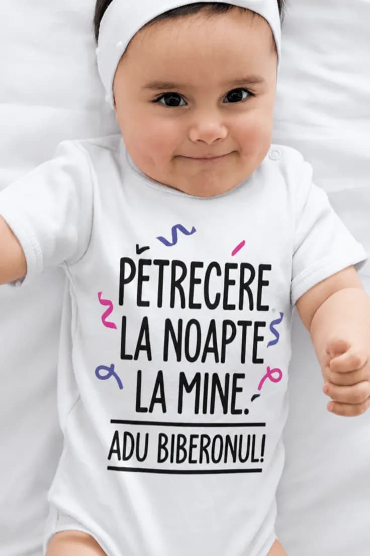 Body bebeluș Petrecere la mine – PETRECERE LA NOAPTE