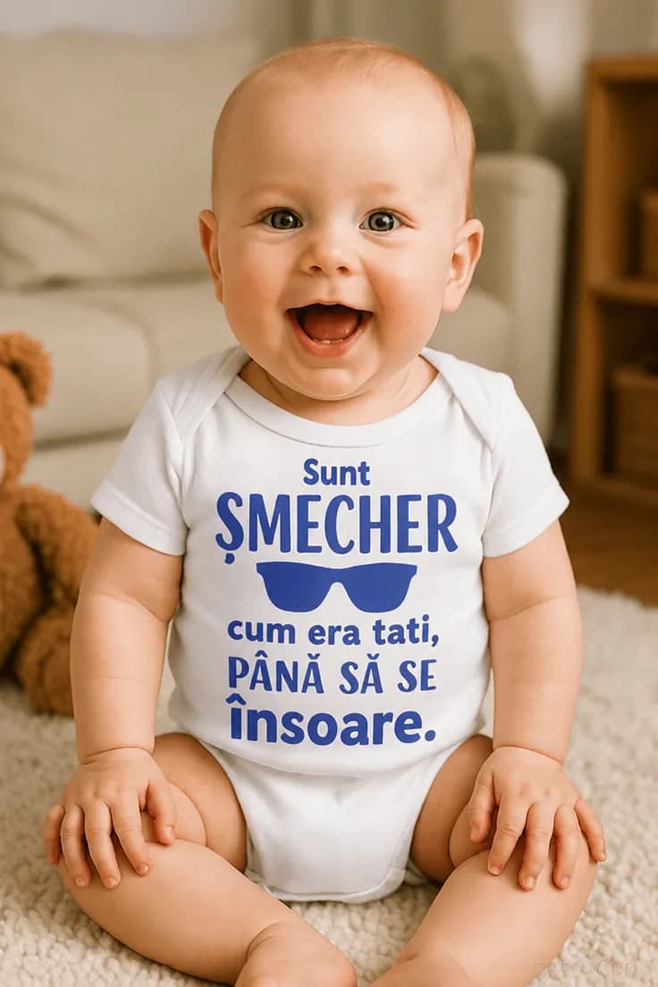 Body bebeluș Sunt șmecher | Sunt ȘMECHER cum era