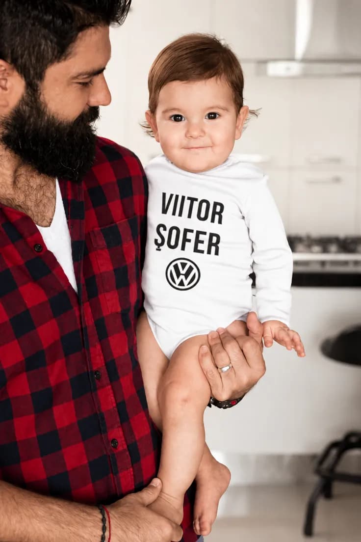 Body bebeluș Viitor șofer cu marca mașinii la alegere
