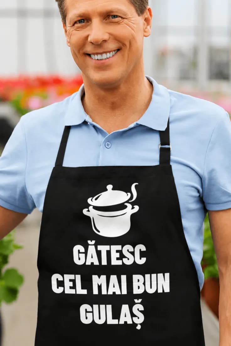 Șorț amuzant Gătesc cel mai bun gulaș