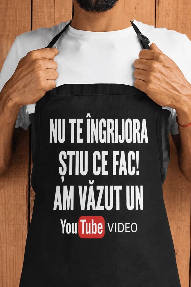 Șorț amuzant Nu te îngrijora – NU TE ÎNGRIJORA