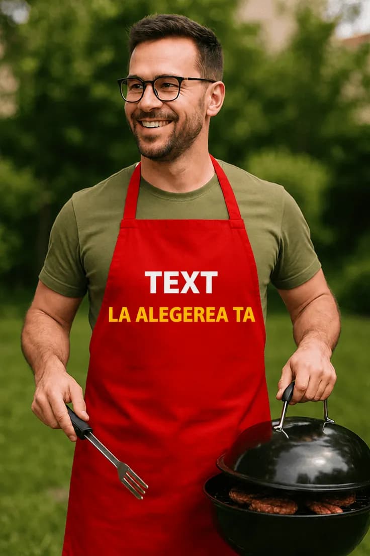 Șorț amuzant Text la alegere – TEXT LA ALEGEREA TA