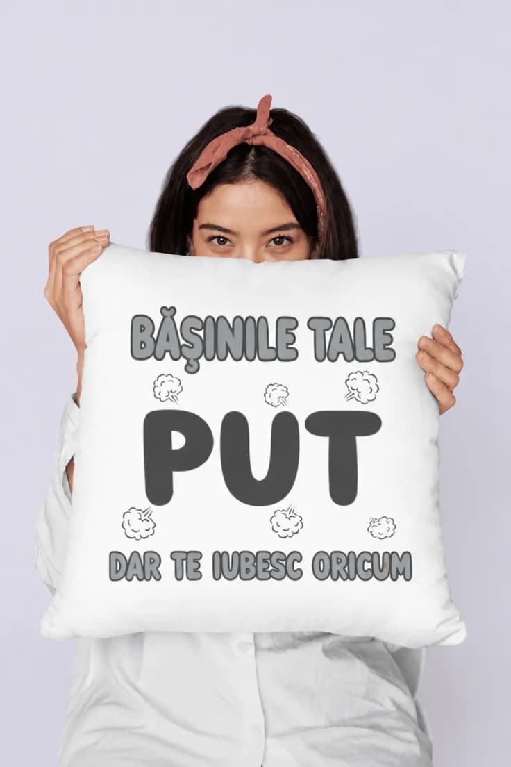 Pernă decorativă Bășini și iubire – BĂȘINILE TALE