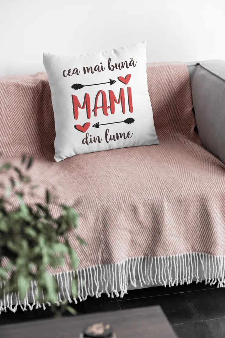 Pernă decorativă Cea mai bună mami din lume