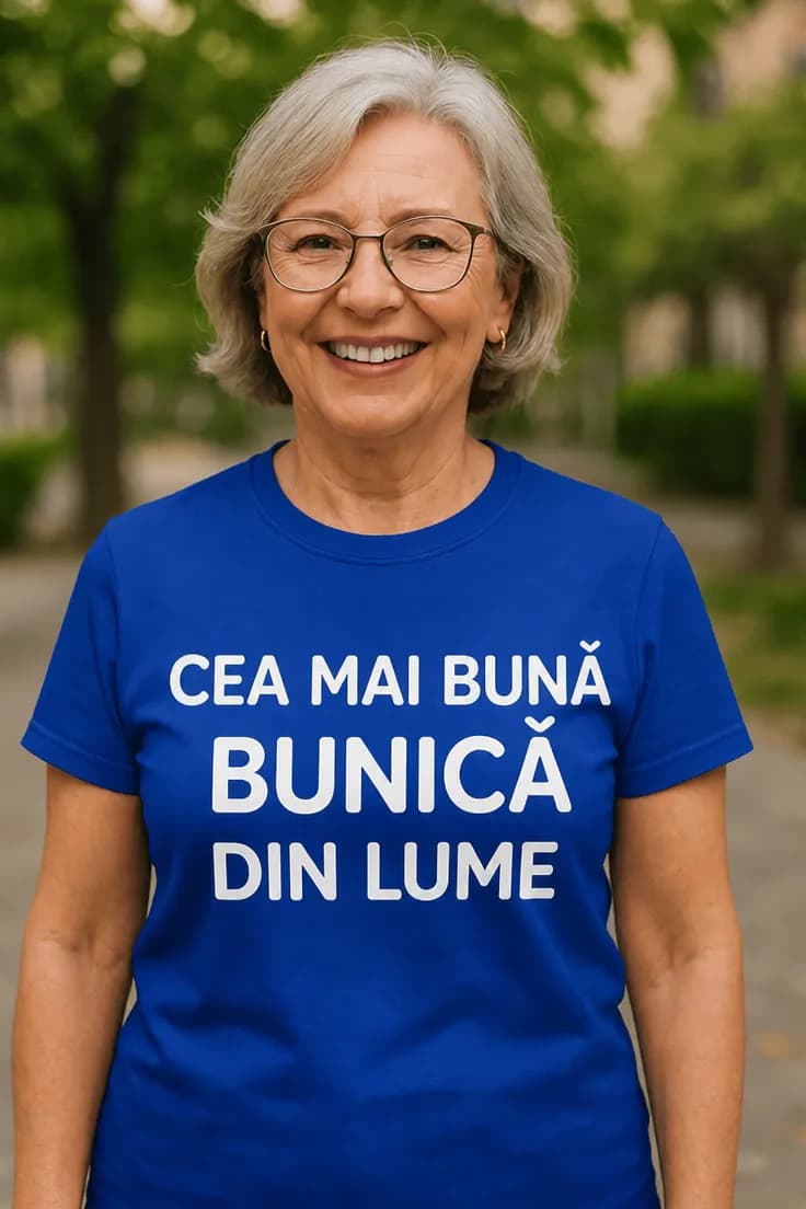 Tricou amuzant Cea mai bună bunică - DIN LUME.