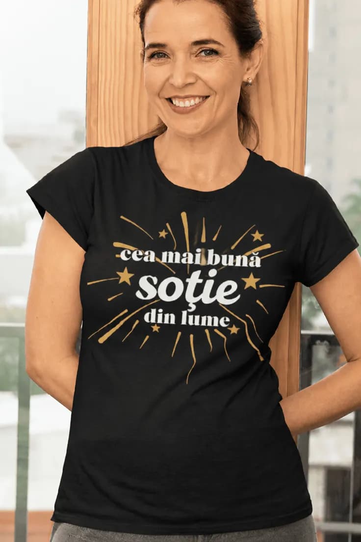 Tricou amuzant Cea mai bună soție - cea mai bună