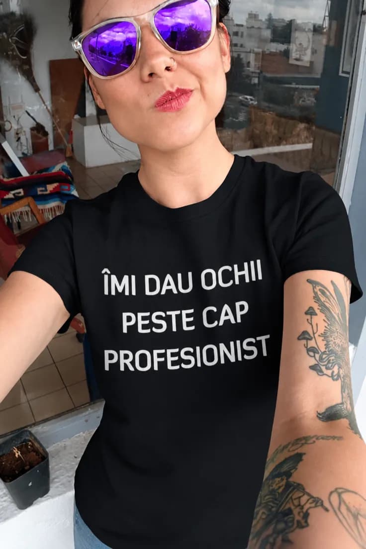 Tricou amuzant Dat ochii peste cap - ÎMI DAU OCHII