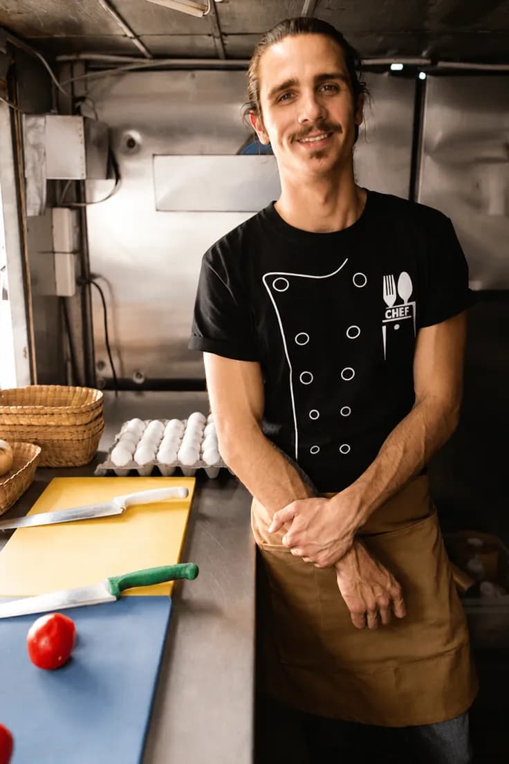 Tricou amuzant Jachetă de chef – CHEF о