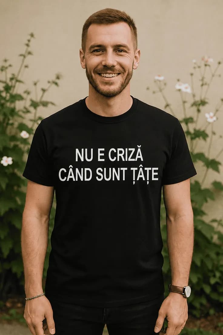 Tricou amuzant Nu e criză cu țâțe