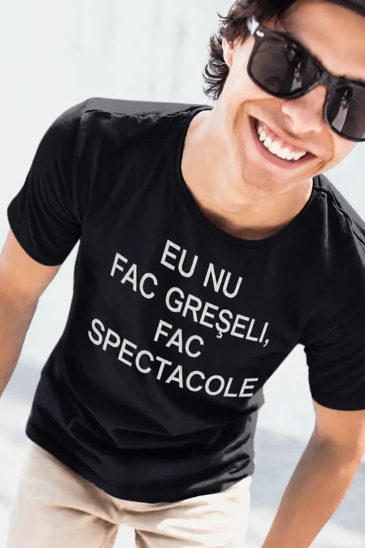 Tricou amuzant Nu fac greșeli – EU NU FAC GREȘELI