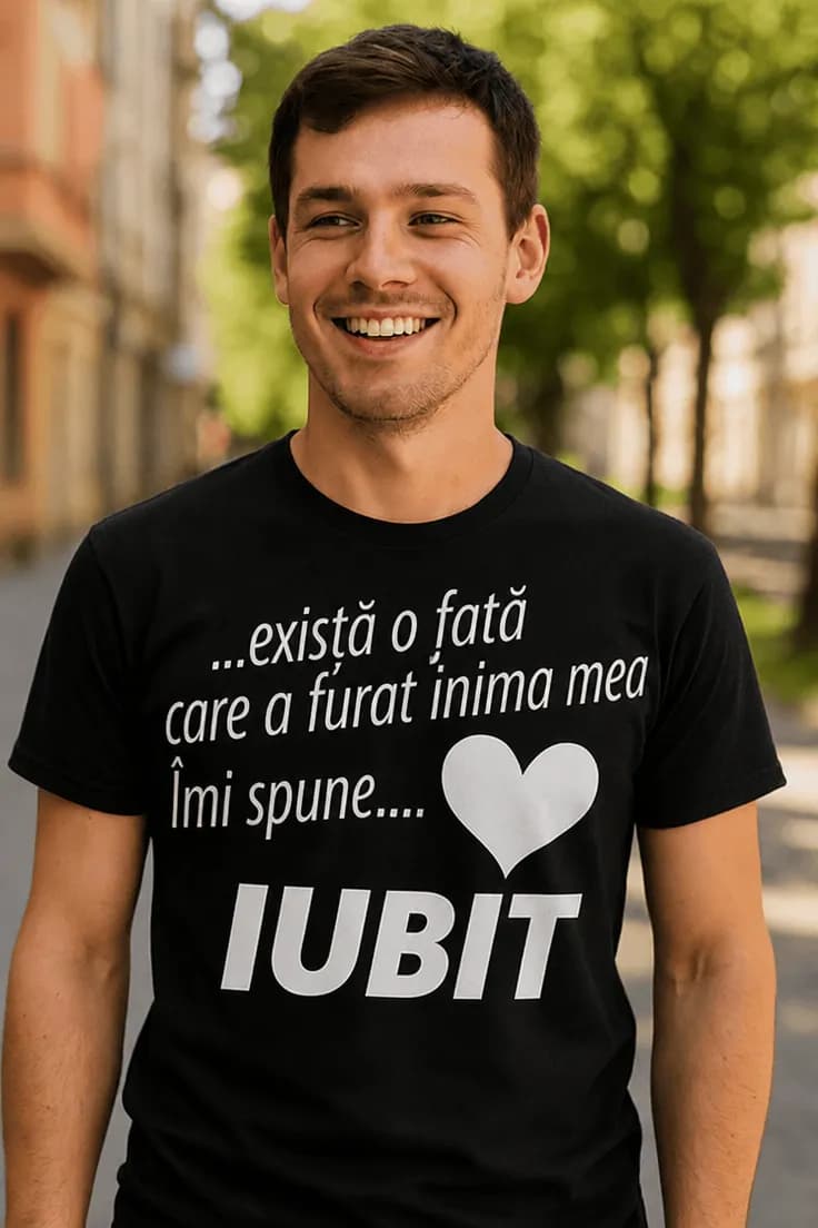 Tricou amuzant O fată îmi spune iubit