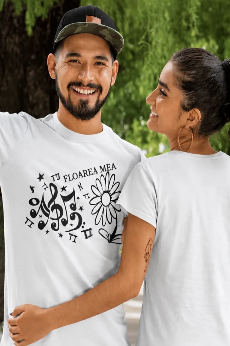 Tricou amuzant Tu floarea mea - TU FLOAREA MEA