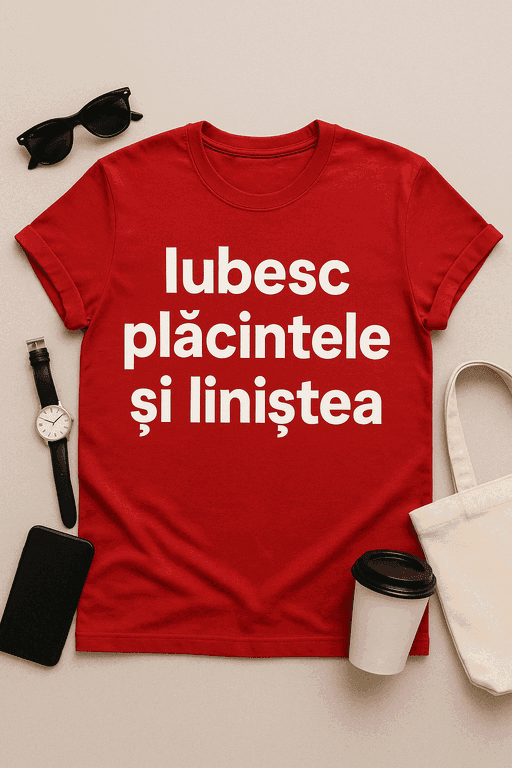 Tricou Iubesc plăcintele și liniștea