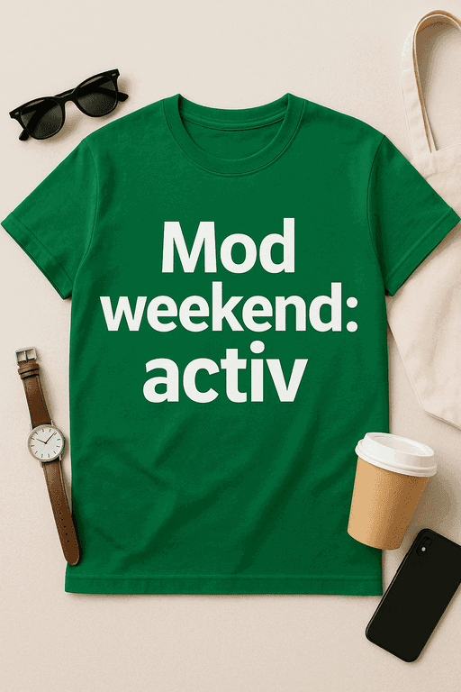 Tricou Mod Weekend: Activ
