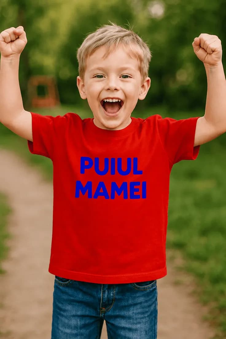 Tricou pentru copii Puiul mamei