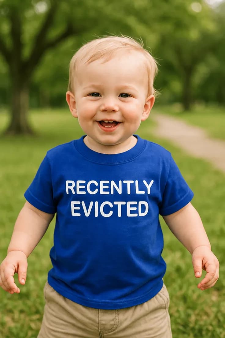 Tricou pentru copii Recent evacuat