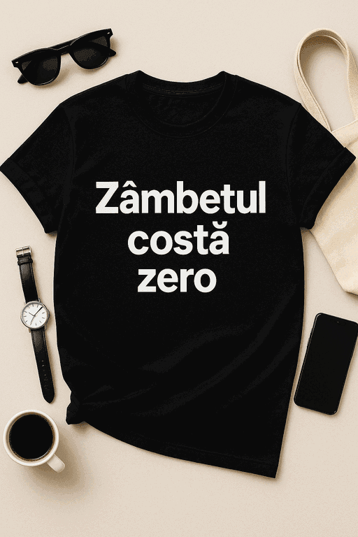 Tricou Zâmbetul costă zero