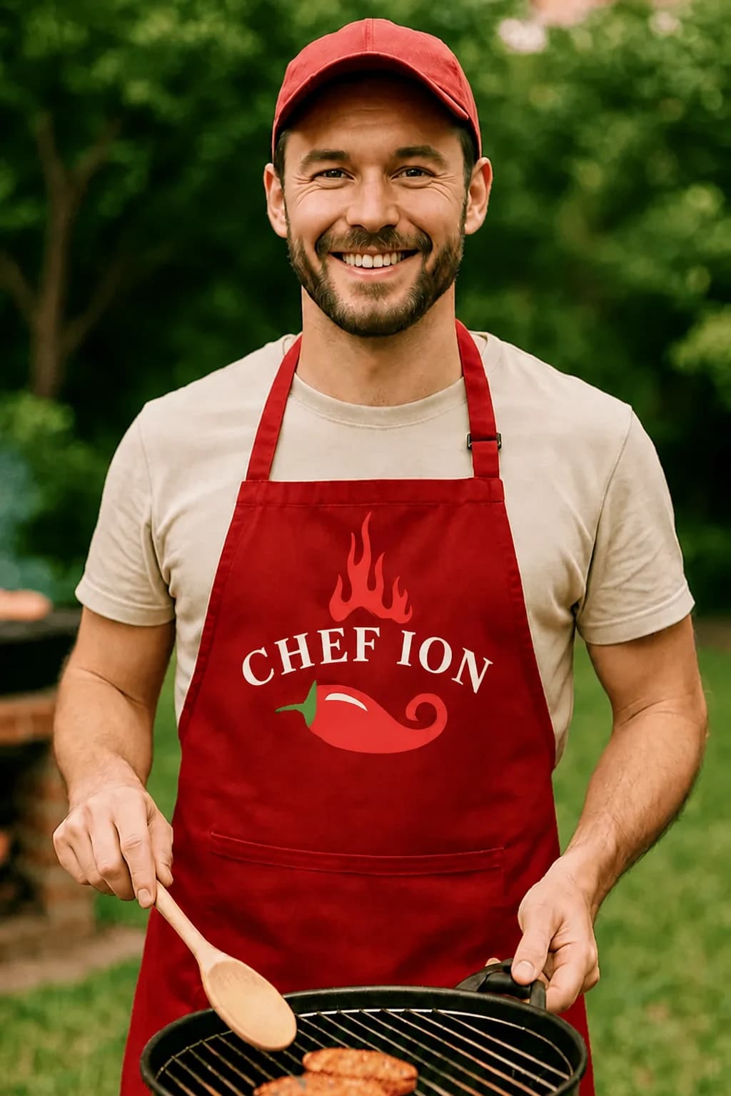 Șorț amuzant Chef cu nume personalizat
