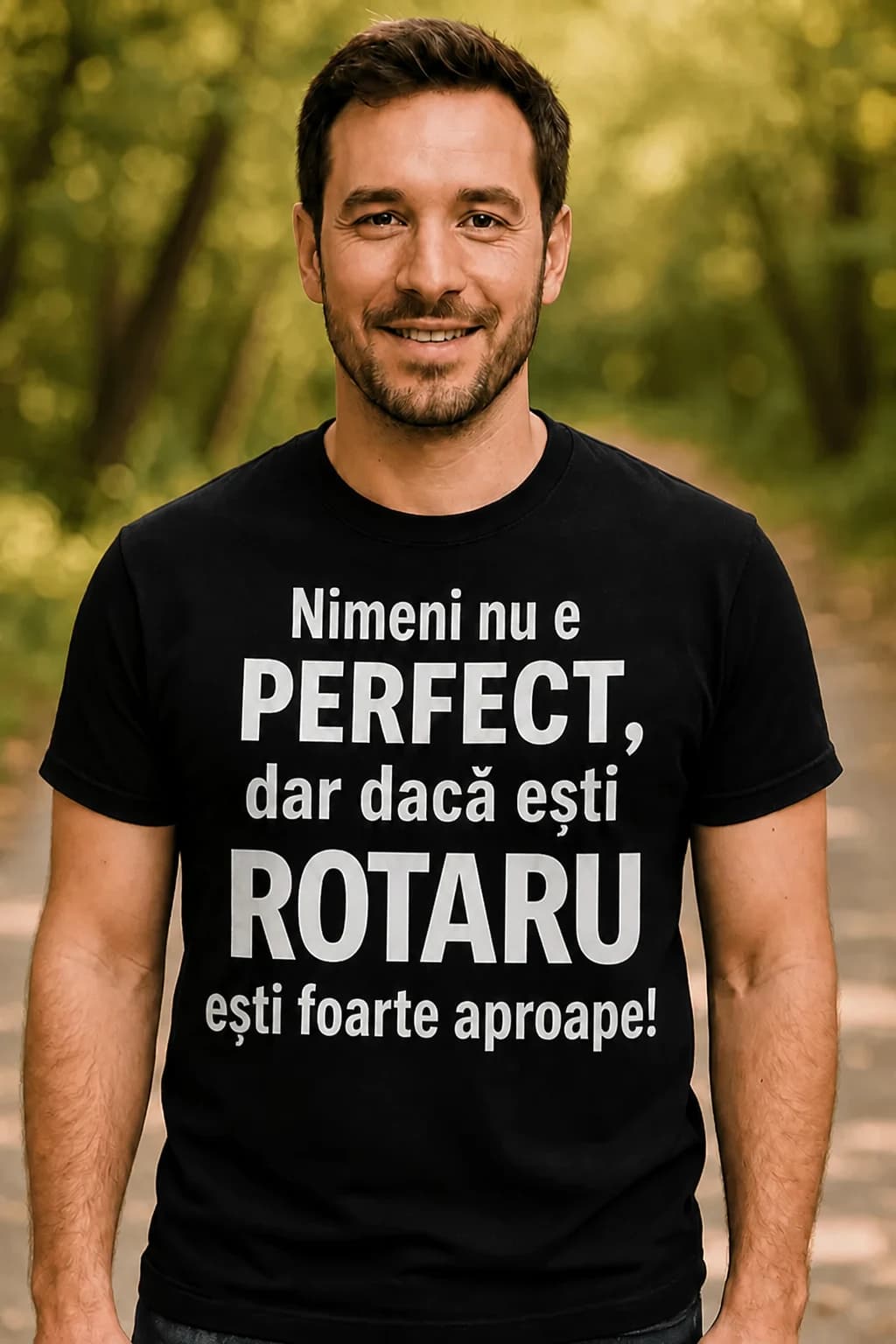 Tricou amuzant aproape perfect cu nume personalizat 2
