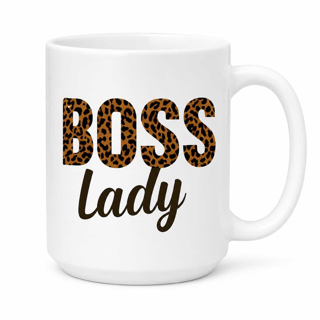 Cană amuzantă Boss lady – BOSS lady