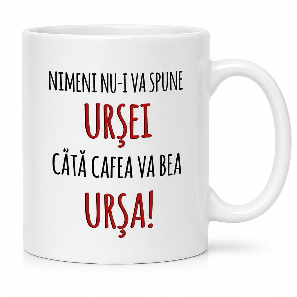 Cană amuzantă cafea cu nume personalizat
