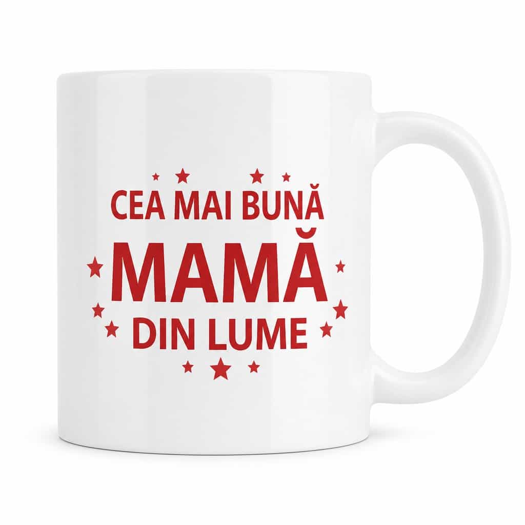 Cană amuzantă Cea mai bună din lume cu inscripție la alegere