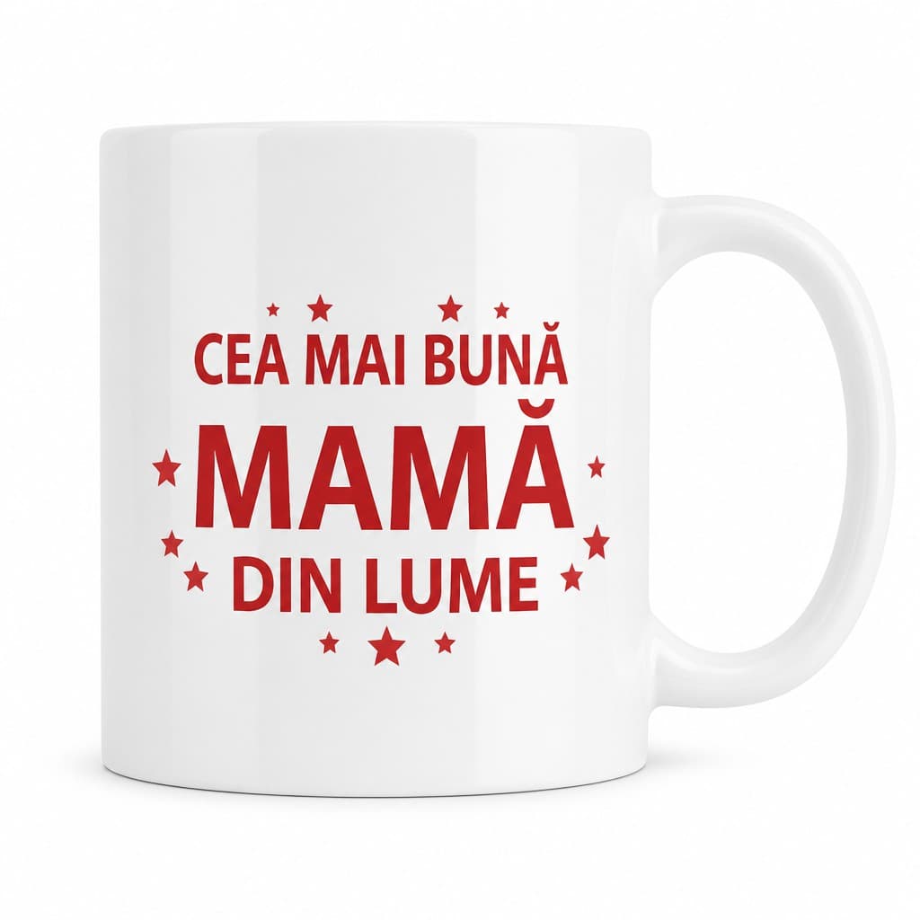 Cană amuzantă Cea mai bună din lume cu inscripție la alegere