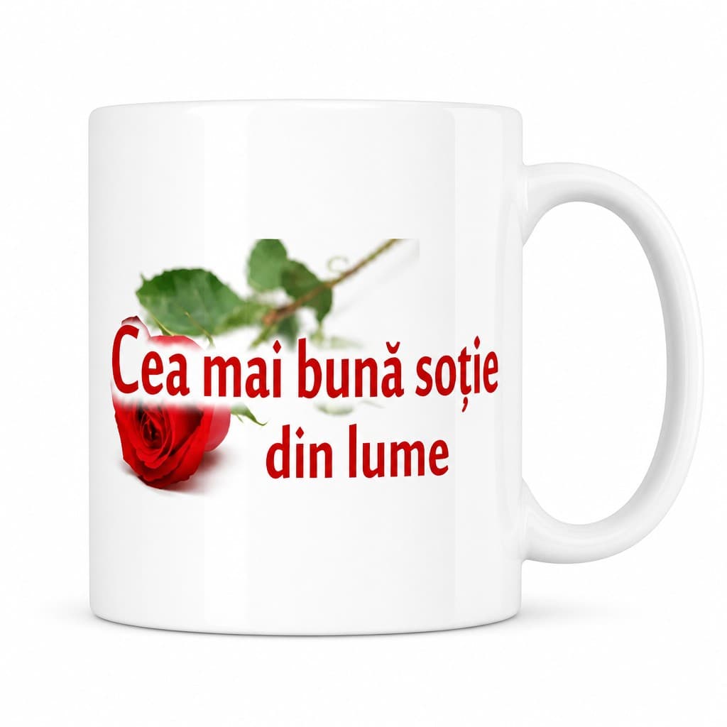 Cană amuzantă Cea mai bună soție din lume