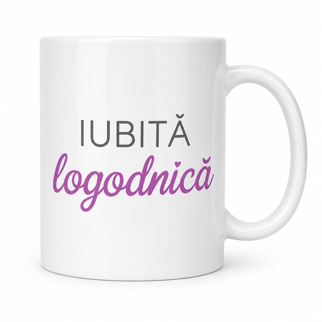 Cană amuzantă Iubită logodnică – IUBITĂ logodnică