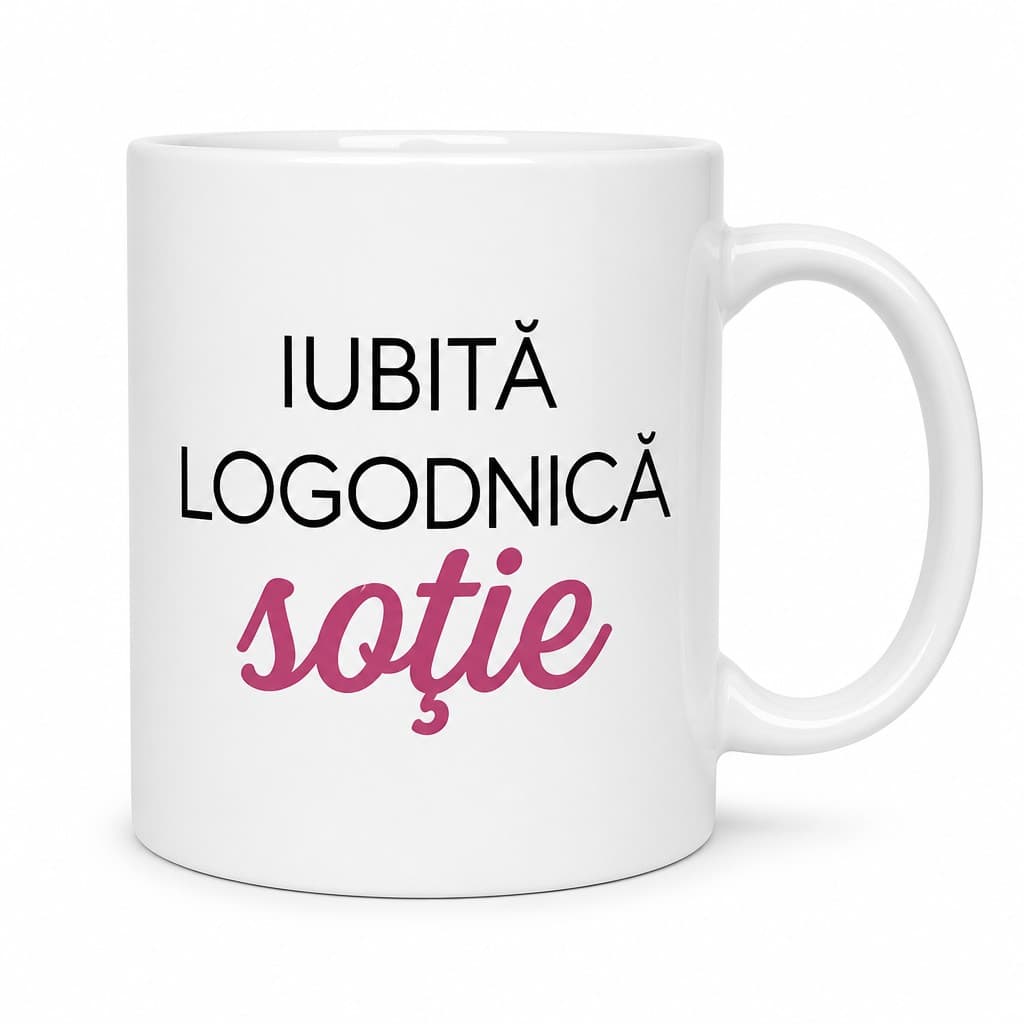Cană amuzantă iubită logodnică soție – IUBITĂ