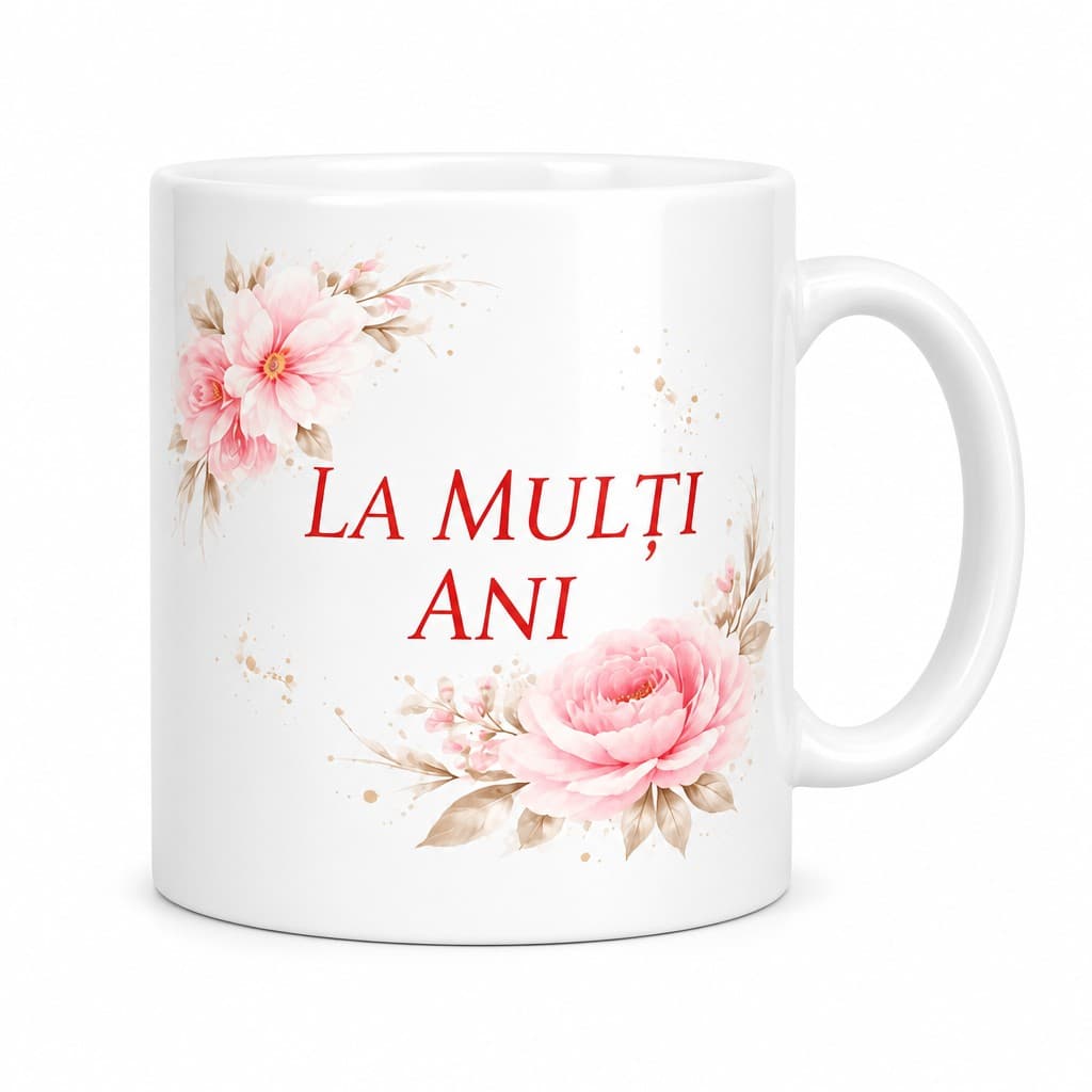 Cană amuzantă La mulți ani cu nume la alegere