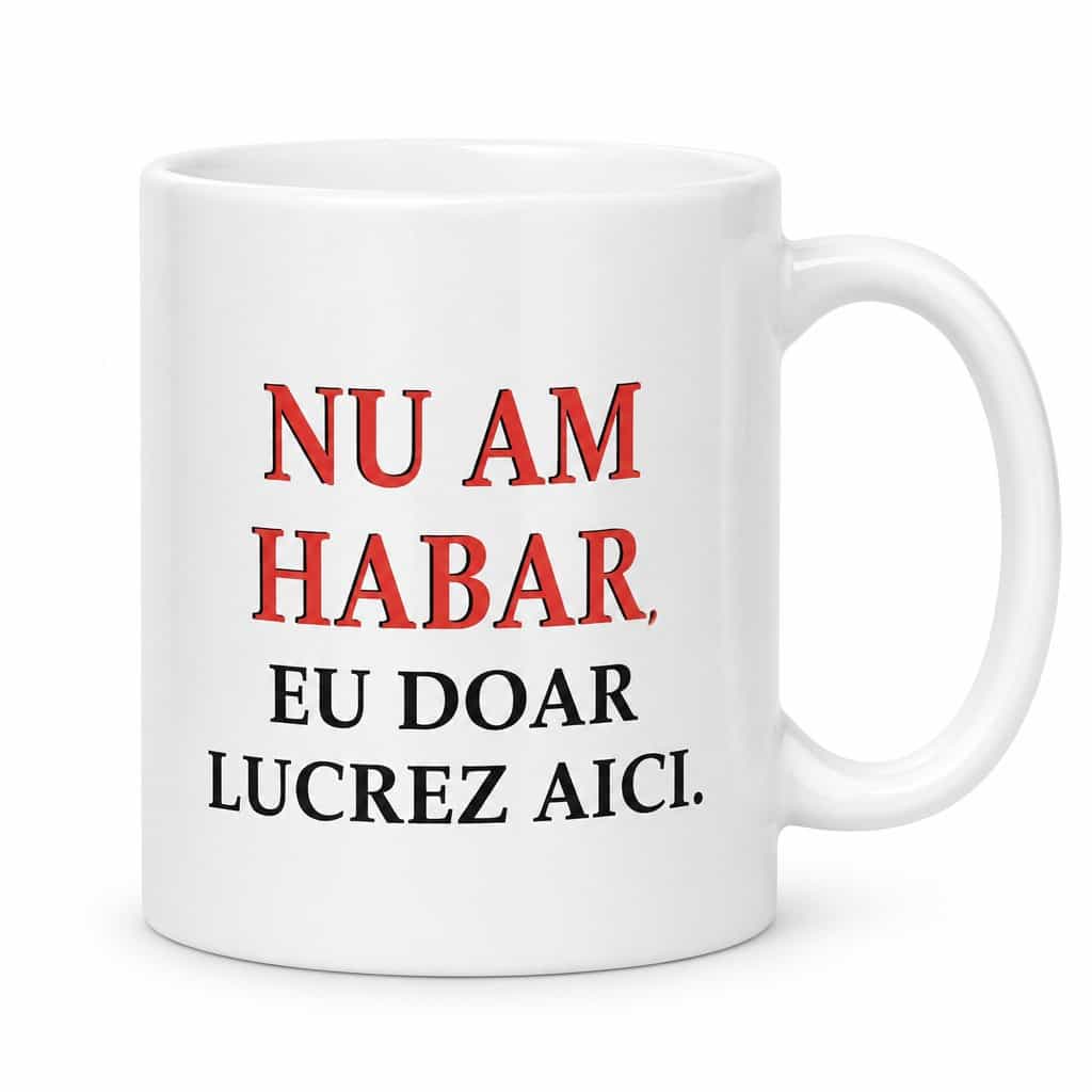 Cană amuzantă Nu am habar – NU AM HABAR,