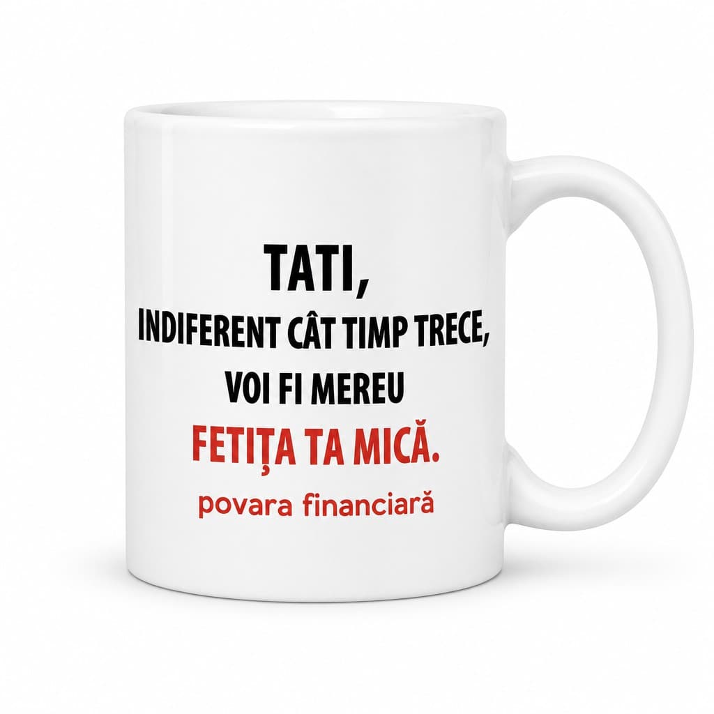 Cană amuzantă Povară financiară pentru tata