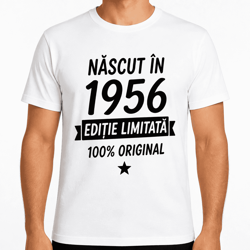 Tricou pentru 70 de ani – Născut în 1956 ediție limitată 100% original