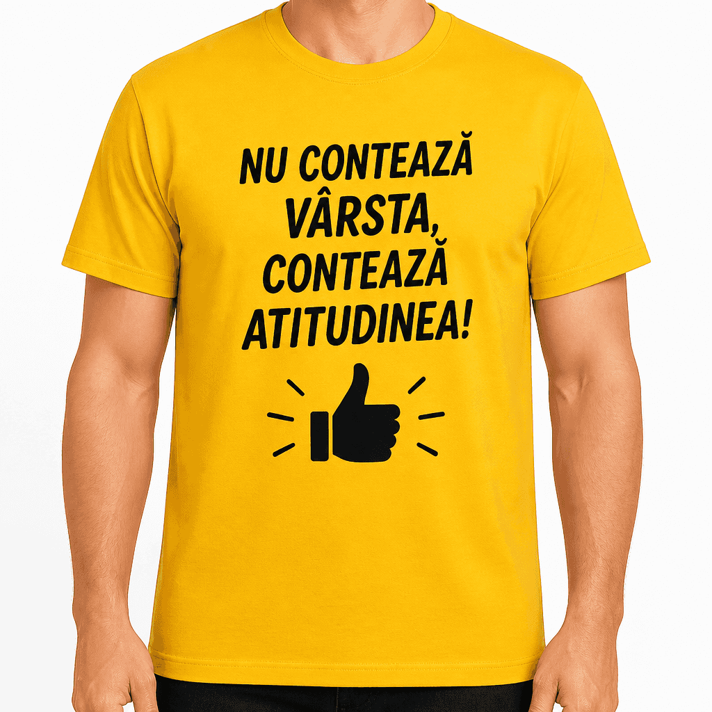 Tricou pentru 60 de ani – Nu contează vârsta, contează atitudinea!