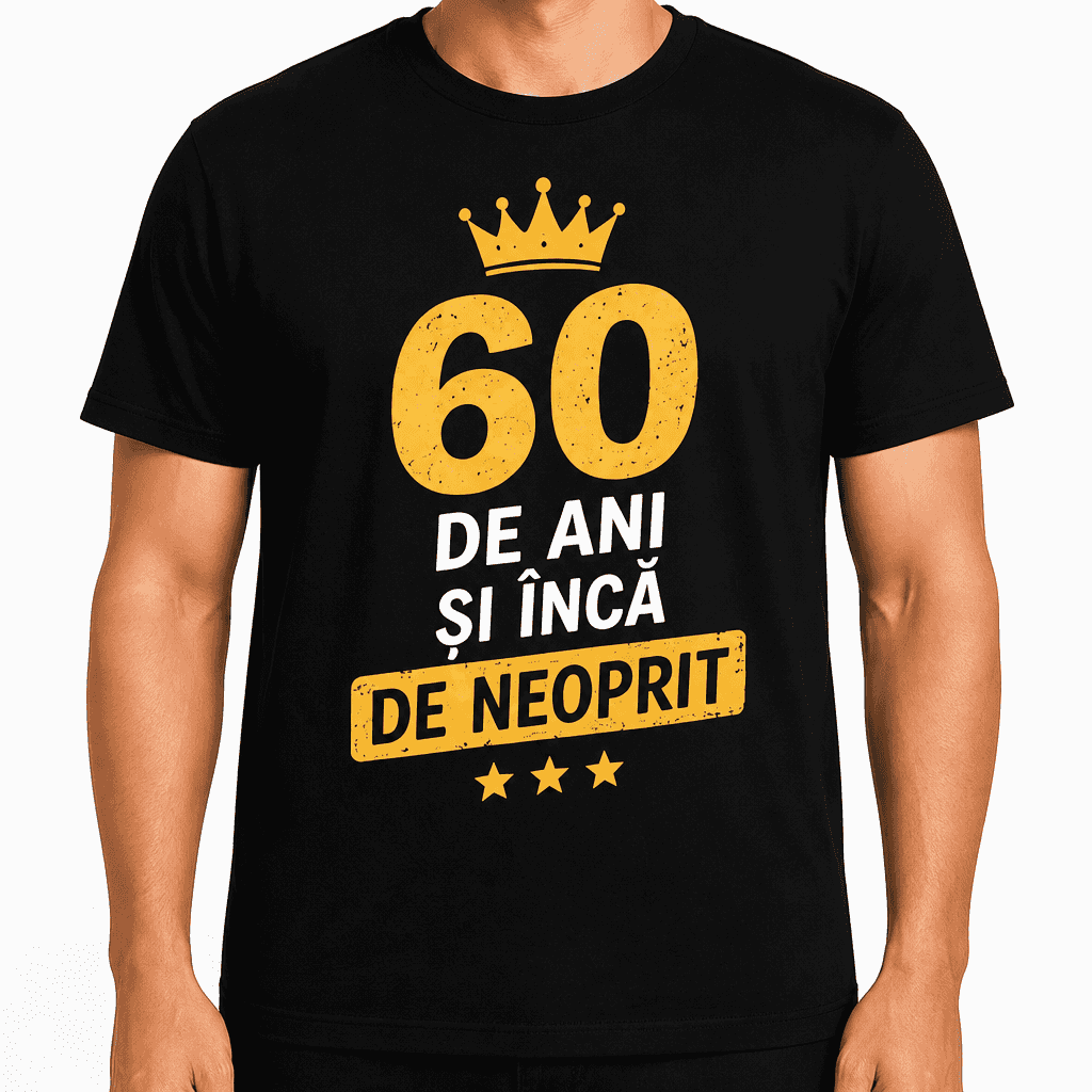 Tricou pentru 60 de ani – 60 de ani și încă de neoprit