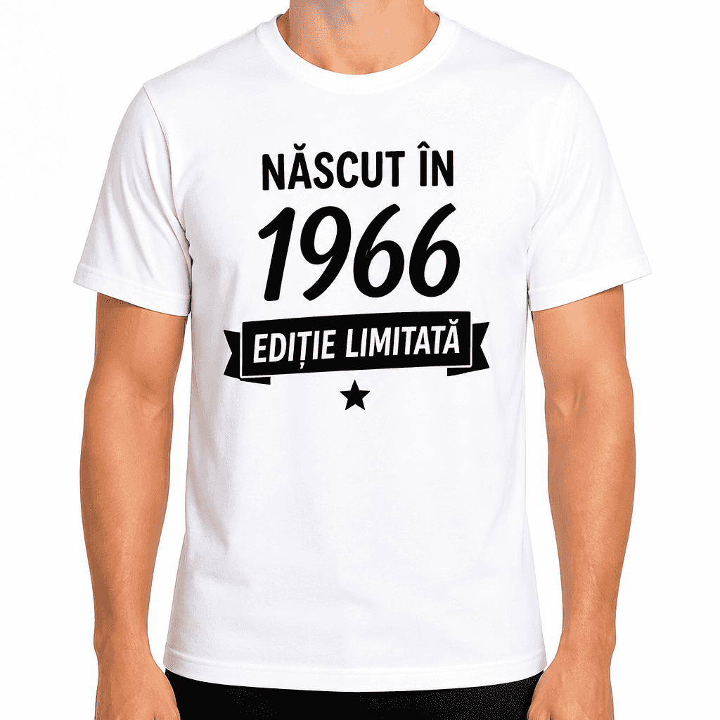 Tricou pentru 60 de ani – Născut în 1966 ediție limitată