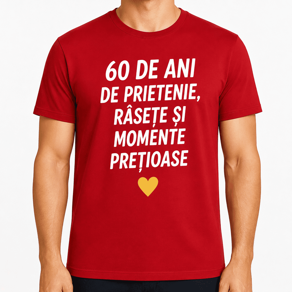 Tricou pentru 60 de ani – 60 de ani de prietenie, râsete și momente prețioase