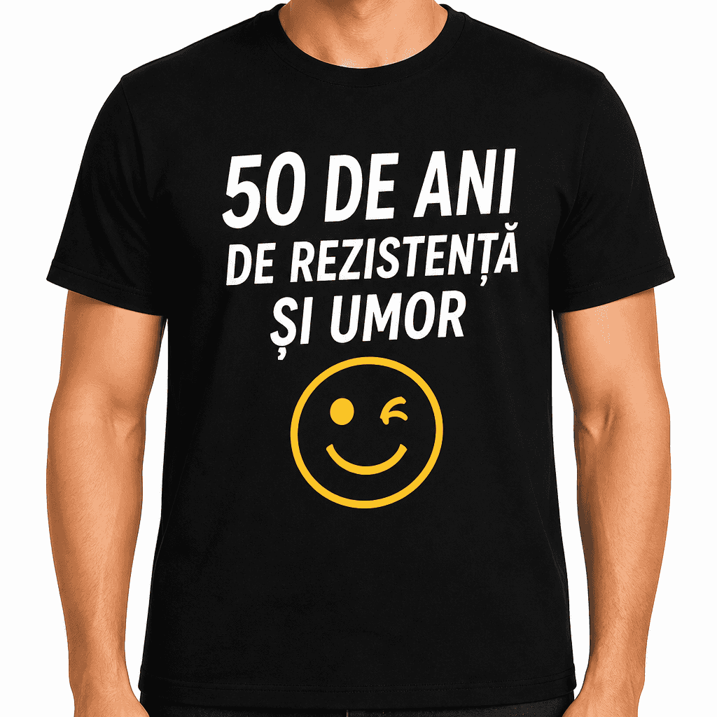 Tricou pentru 50 de ani – 50 de ani de rezistență și umor