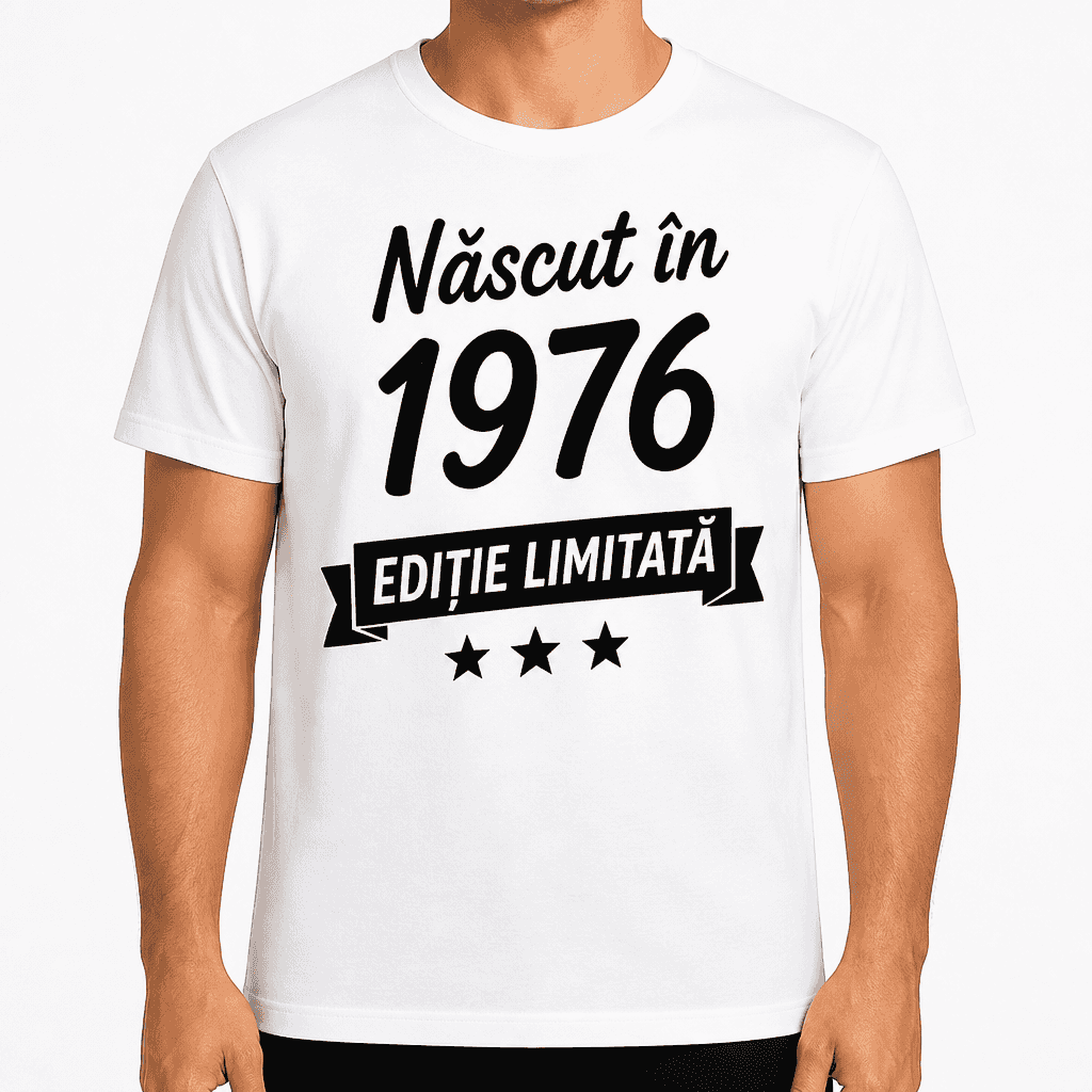 Tricou pentru 50 de ani – Născut în 1976 ediție limitată