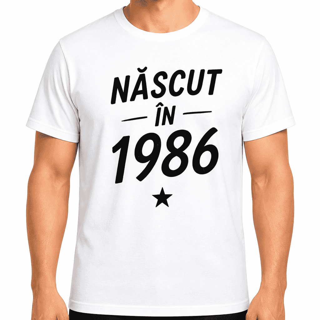 Tricou pentru 40 de ani – Născut în 1986