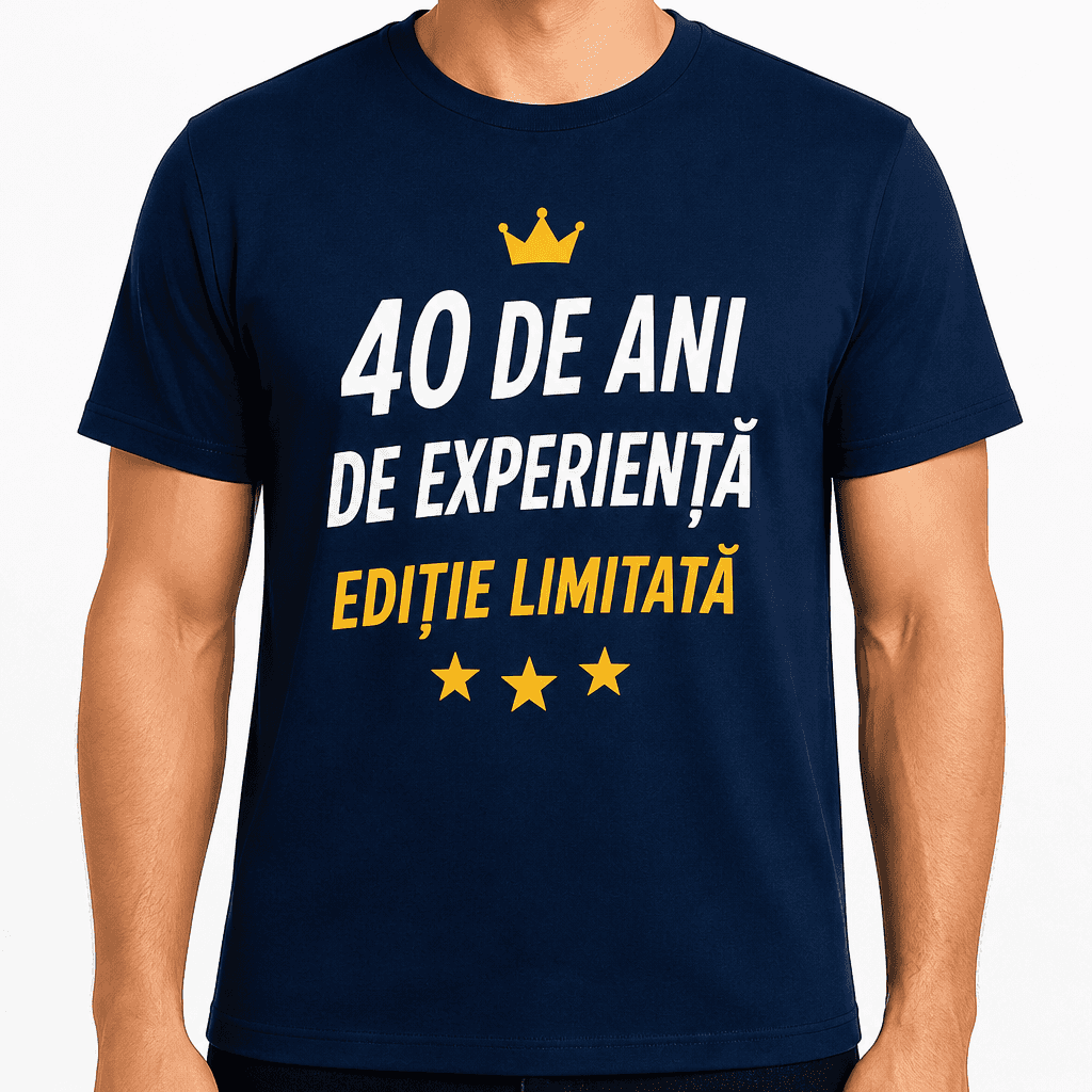 Tricou pentru 40 de ani – 40 de ani de experiență ediție limitată