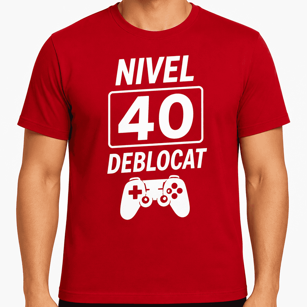 Tricou pentru 40 de ani – Nivel 40 deblocat