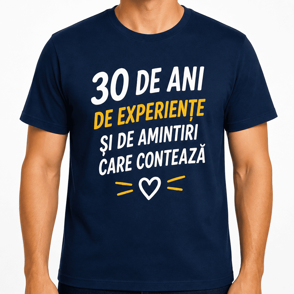 Tricou pentru 30 de ani – 30 de ani de experiențe și de amintiri care contează